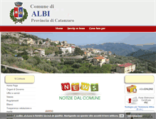 Tablet Screenshot of comune.albi.cz.it